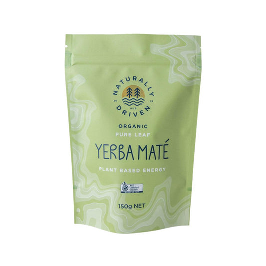 Naturally Driven Yerba Mate Tea Organic Pure Leaf 150g - QVM Vitamins™