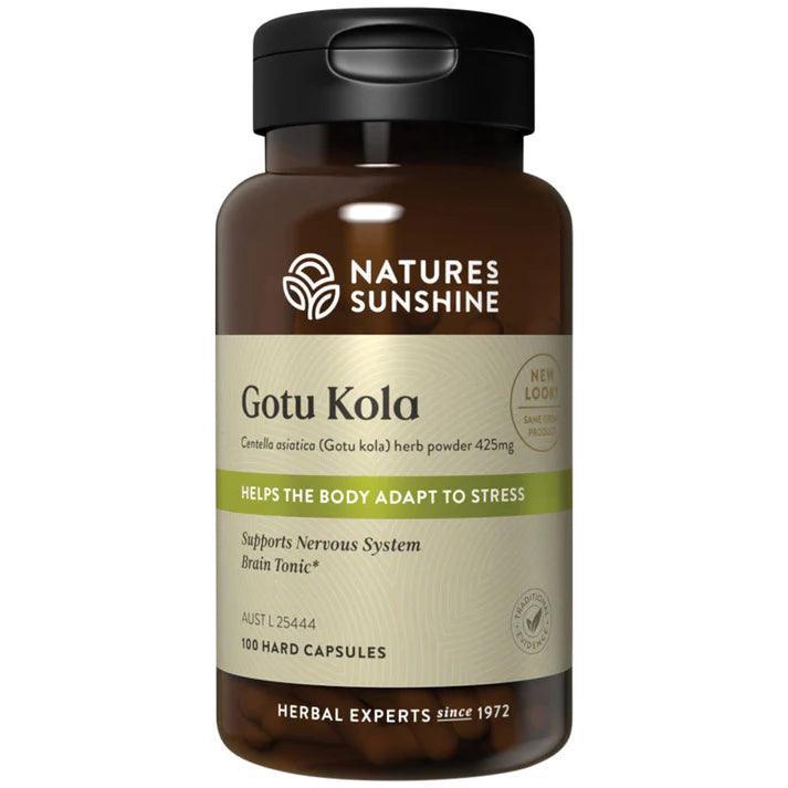 Nature's Sunshine Gotu Kola 395mg 100 Capsules - QVM Vitamins™