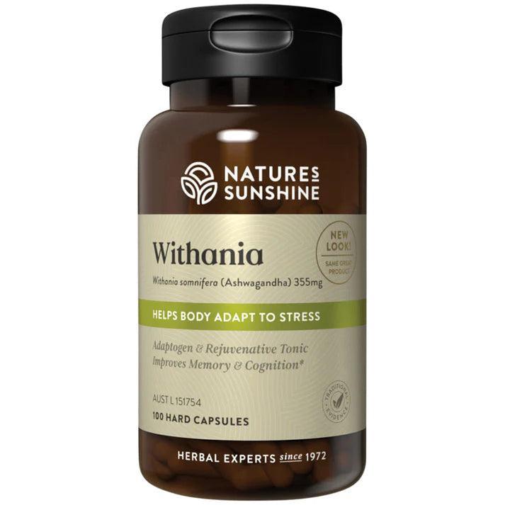 Nature's Sunshine Withania 100 Capsules - QVM Vitamins™