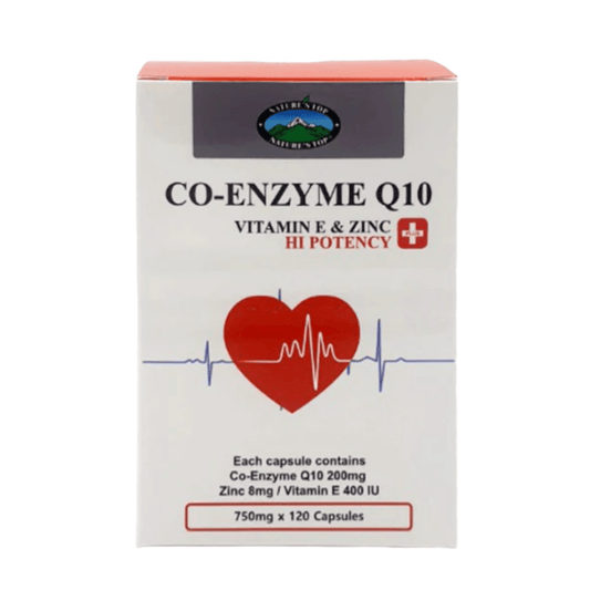 Nature’s Top Co-Enzyme Q10 120 Capsules - QVM Vitamins™