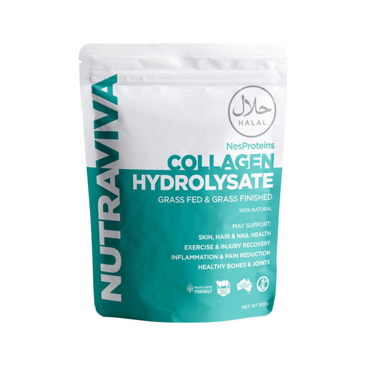 Nutraviva Collagen Hydrolysate (Beef) Halal 800g - QVM Vitamins™