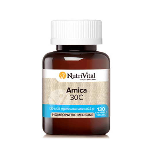 NutriVital Homeopathic Arnica 30C 130 Tablets - QVM Vitamins™