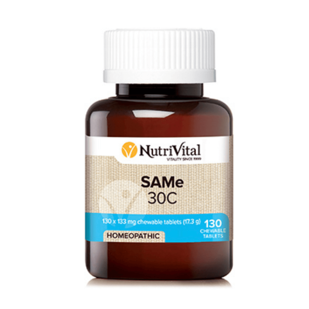 NutriVital Homeopathic SAMe 30C 130 Tablets - QVM Vitamins™