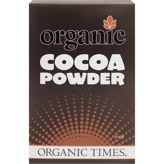 Organic Times Cocoa Powder 200g - QVM Vitamins™