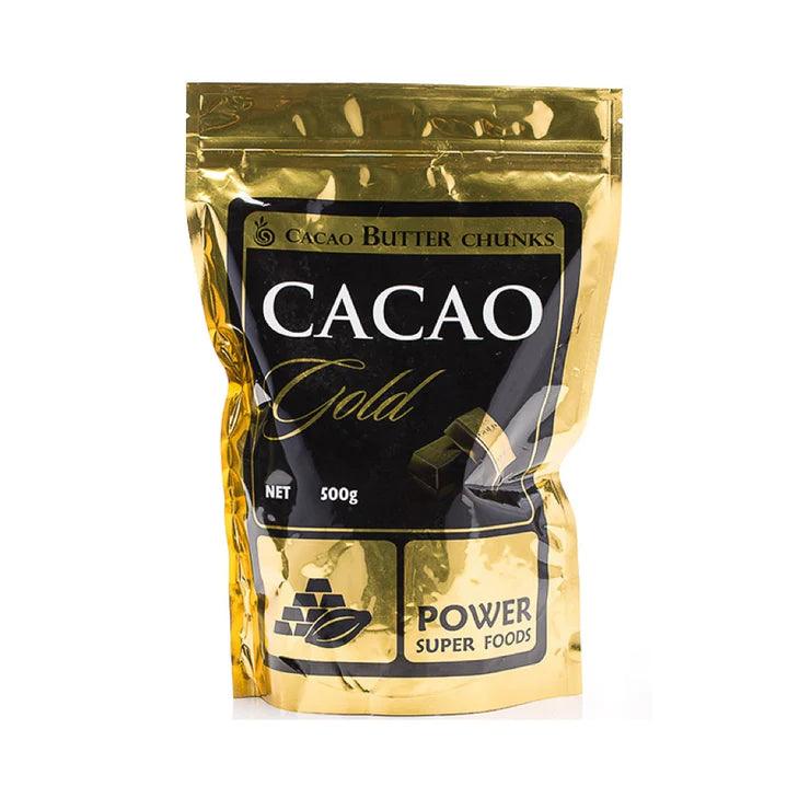 Power Super Foods Cacao Butter Chunk Raw Organic 500g - QVM Vitamins™