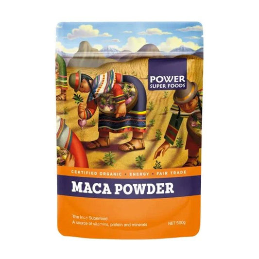 Power Super Foods Maca Powder Organic 500g - QVM Vitamins™