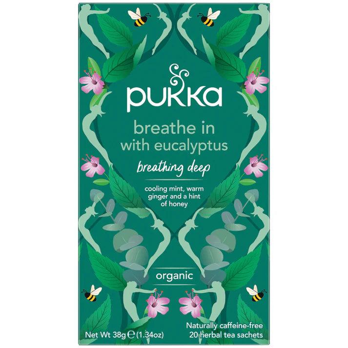 Pukka Breathe In With Eucalyptus x 20 Tea Bags - QVM Vitamins™