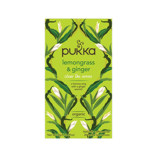 Pukka Lemongrass and Ginger x 20 Tea Bags - QVM Vitamins™