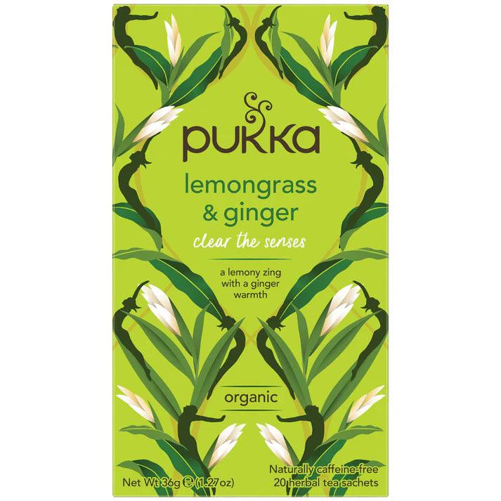 Pukka Lemongrass and Ginger x 20 Tea Bags - QVM Vitamins™