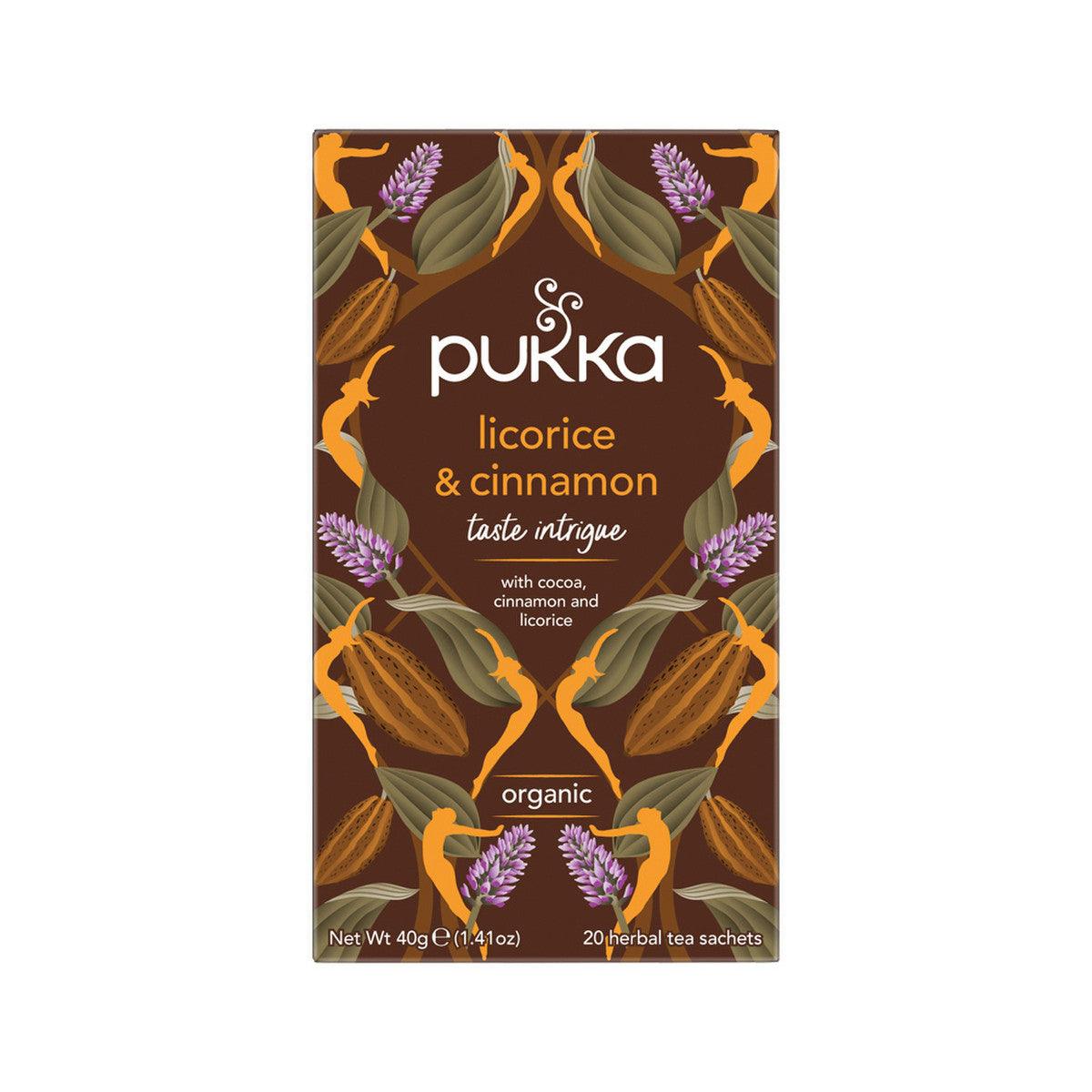 Pukka Licorice and Cinnamon x 20 Tea Bags - QVM Vitamins™