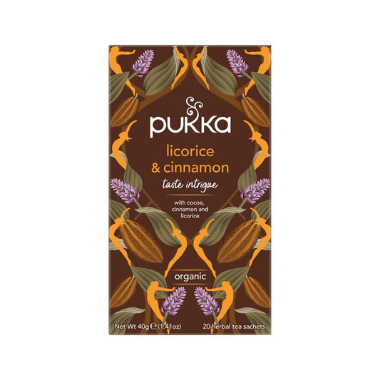 Pukka Licorice and Cinnamon x 20 Tea Bags - QVM Vitamins™