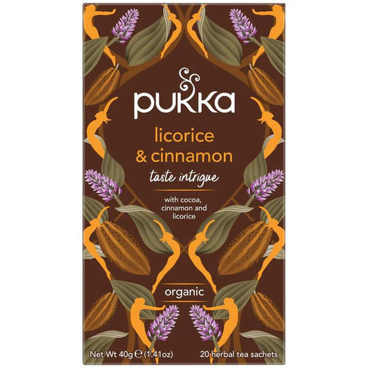 Pukka Licorice and Cinnamon x 20 Tea Bags - QVM Vitamins™