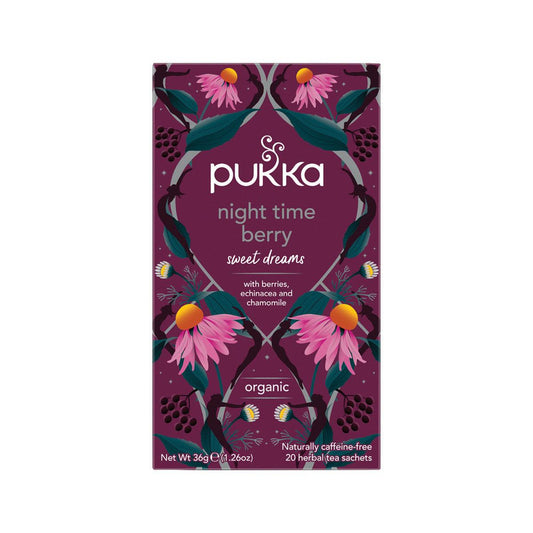 Pukka Night Time Berry x 20 Tea Bags - QVM Vitamins™