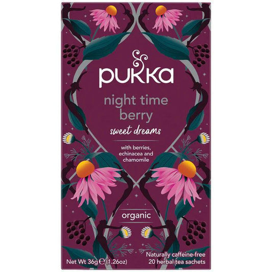 Pukka Night Time Berry x 20 Tea Bags - QVM Vitamins™