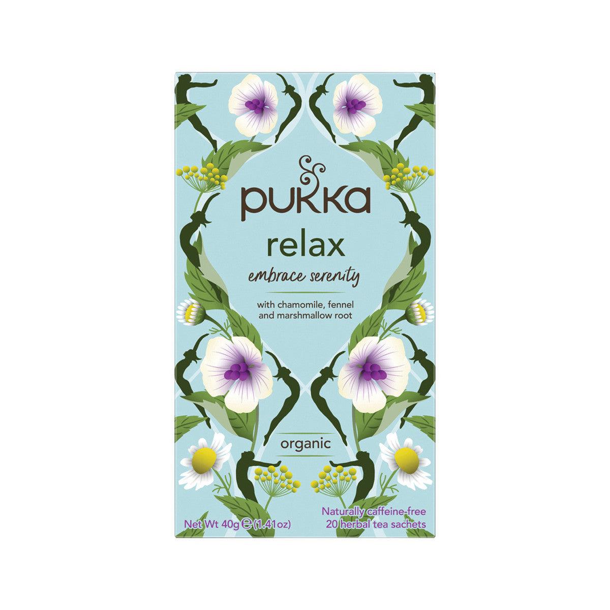 Pukka Relax x 20 Tea Bags - QVM Vitamins™