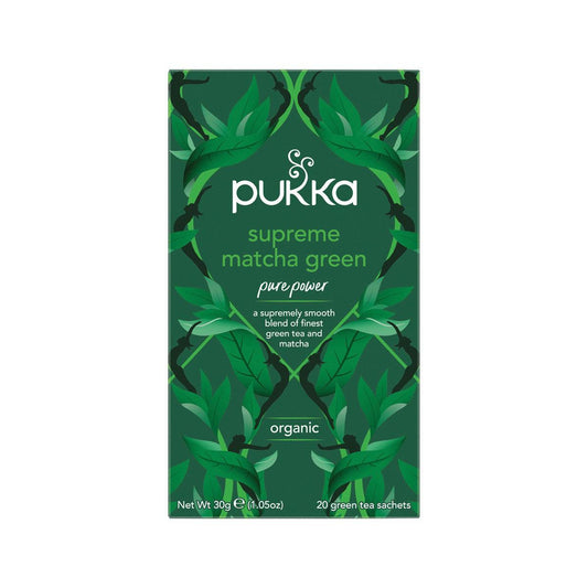 Pukka Supreme Matcha Green Organic x 20 Tea Bags - QVM Vitamins™
