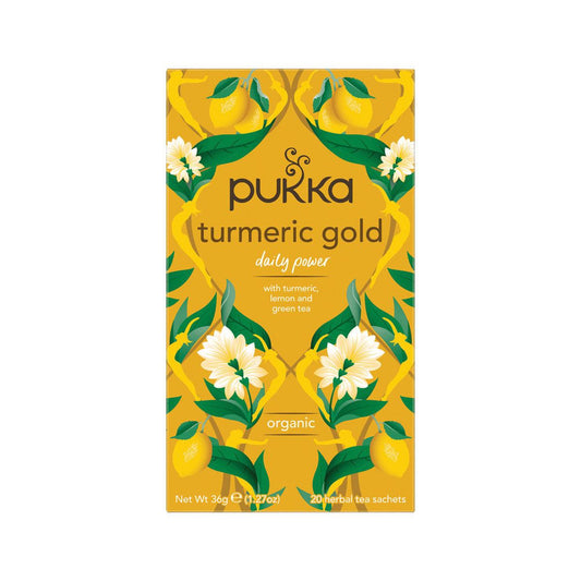 Pukka Turmeric Gold x 20 Tea Bags - QVM Vitamins™