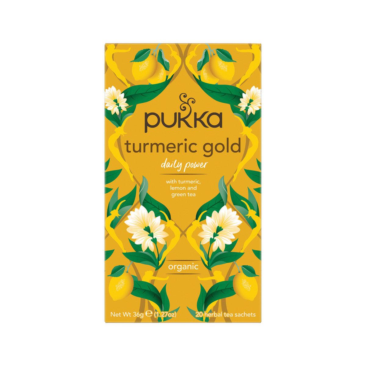 Pukka Turmeric Gold x 20 Tea Bags - QVM Vitamins™