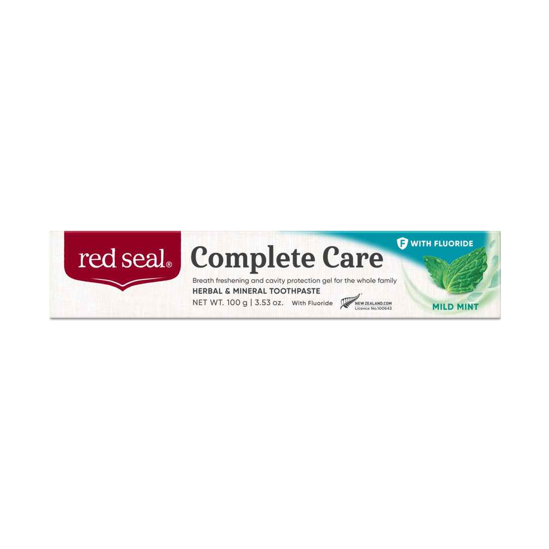 Red Seal Complete Care fluoride Mild Mint Toothpaste 100g - QVM Vitamins™