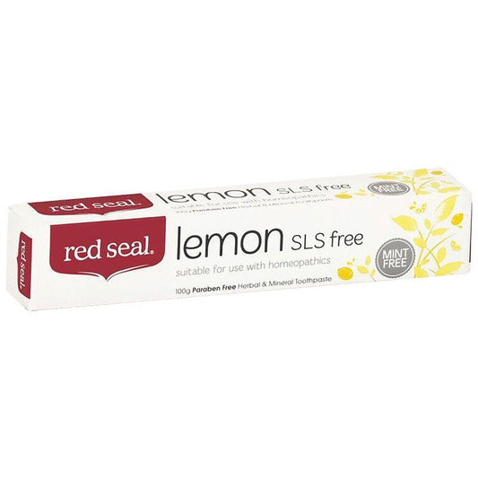 Red Seal Lemon SLS Free Toothpaste 100g - QVM Vitamins™