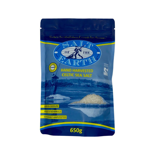 Salt Of The Earth Hand Harvested Celtic Sea Salt Coarse 650g - QVM Vitamins™