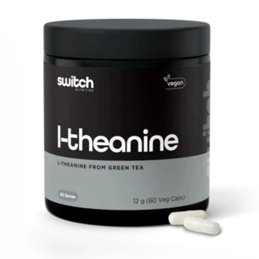Switch Nutrition L-Theanine 200mg 60 Capsules - QVM Vitamins™