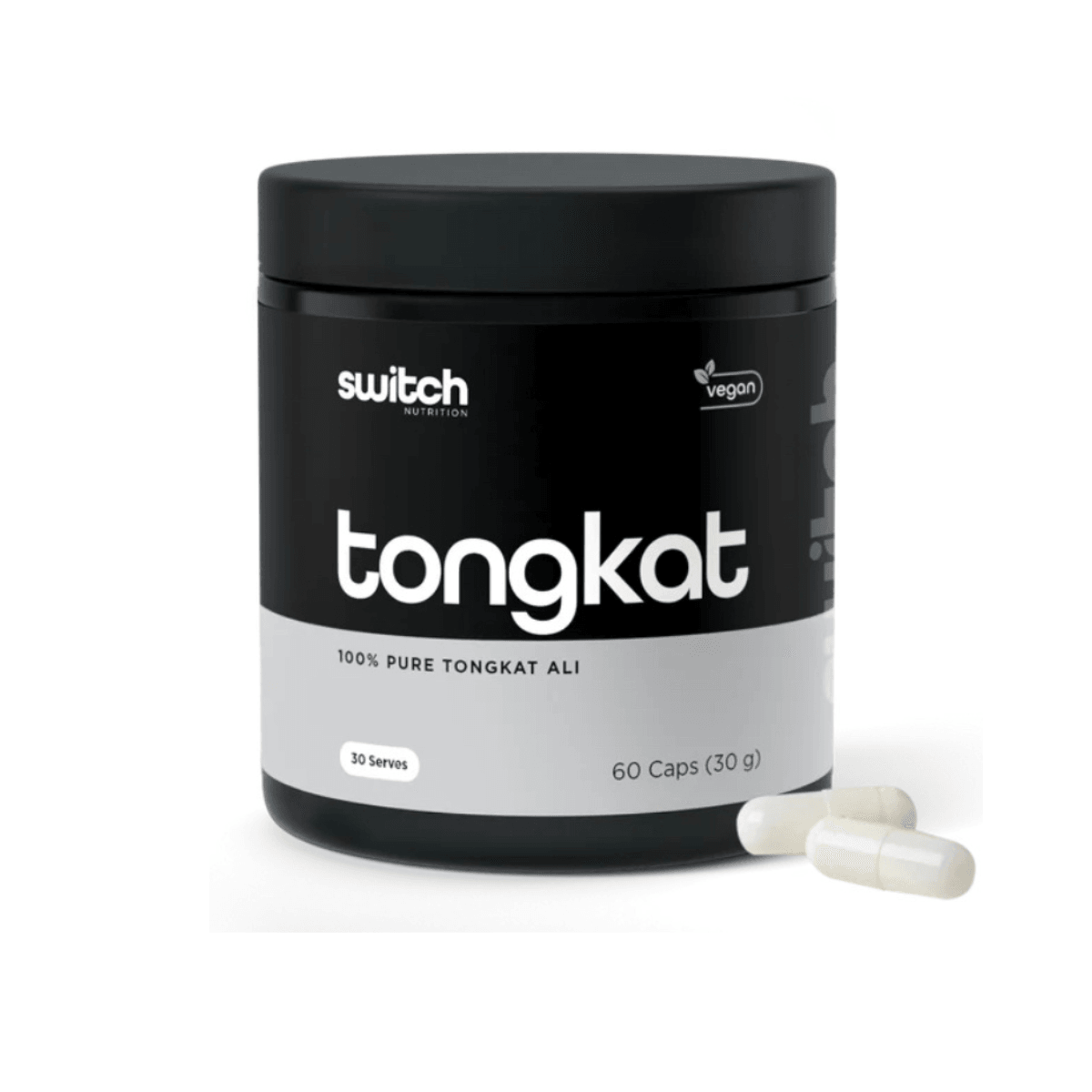 Switch Nutrition Tongkat Ali 60 Capsules - QVM Vitamins™