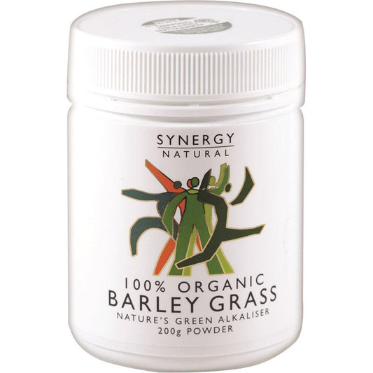 Synergy Natural Barley Grass Organic Powder 200g - QVM Vitamins™