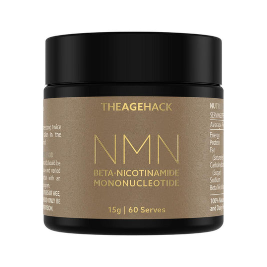 Theagehack NMN Beta Nicotinamide Mononucleotide 15g - QVM Vitamins™