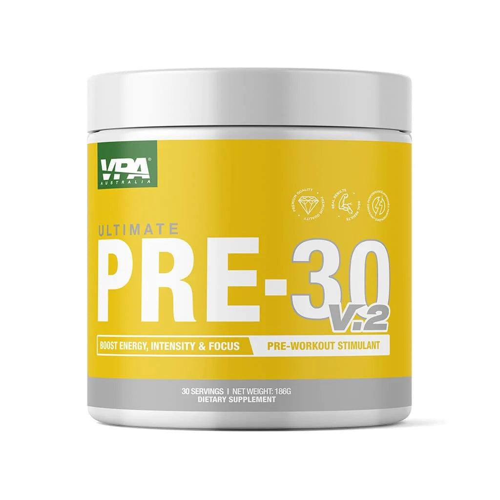 VPA Pre-30 V2 (Pre-Workout) - 186g (30 Serves) - QVM Vitamins™