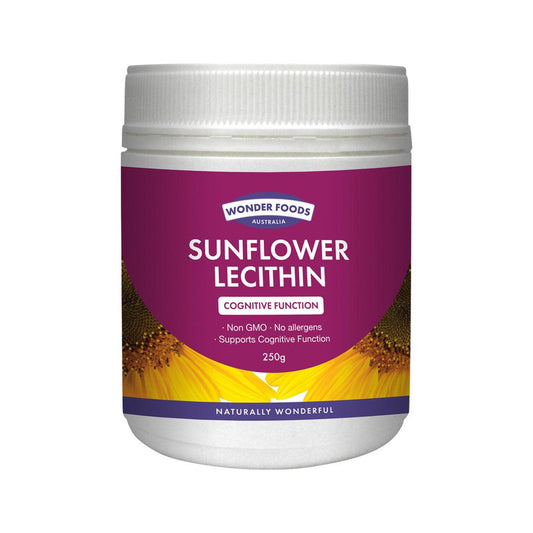 Wonder Foods Sunflower Lecithin Powder 250g - QVM Vitamins™