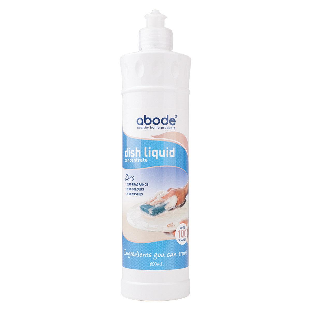 Abode Dish Liquid Concentrate Zero 600ml - QVM Vitamins™