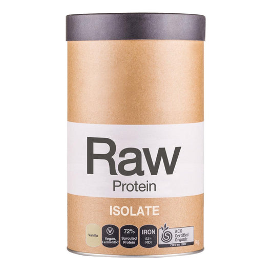 Amazonia Raw Protein Isolate Vanilla 1kg - QVM Vitamins™