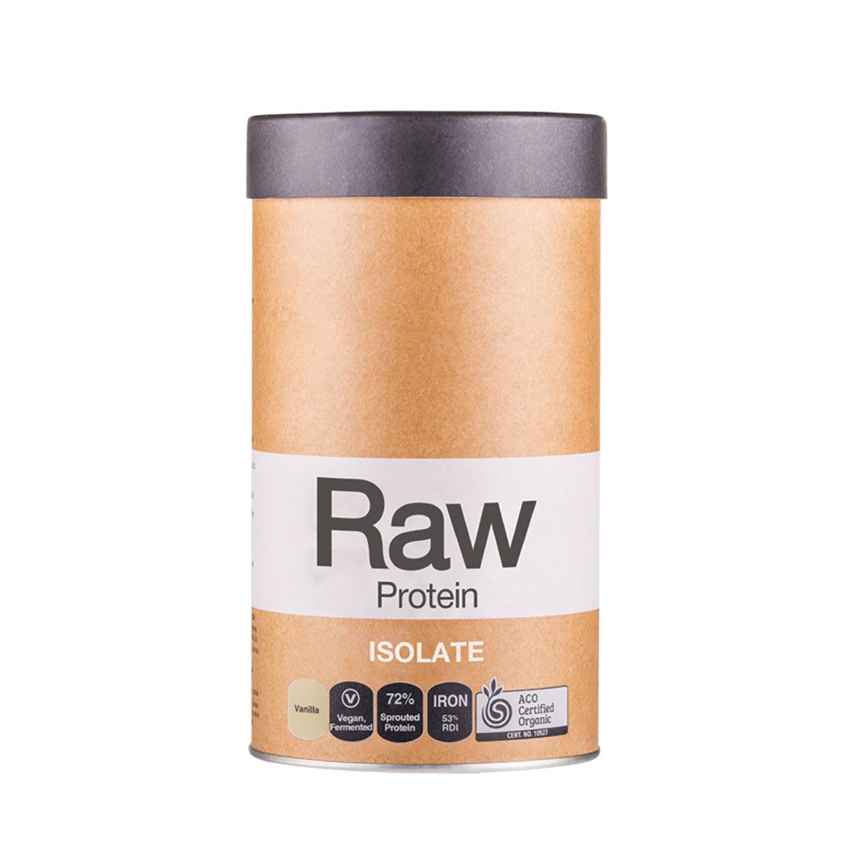 Amazonia Raw Protein Isolate Vanilla 500g - QVM Vitamins™