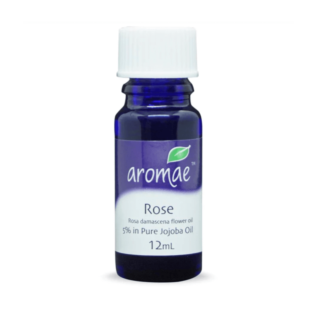 Aromae Essentials Rose (5% in Jojoba) Oil 12ml - QVM Vitamins™