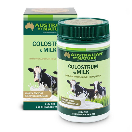 Australian by Nature Colostrum and Milk 250 Tablets - QVM Vitamins™