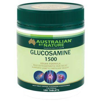 Australian by Nature Glucosamine 1500mg (Vegan Formula) 180 Tablets - QVM Vitamins™