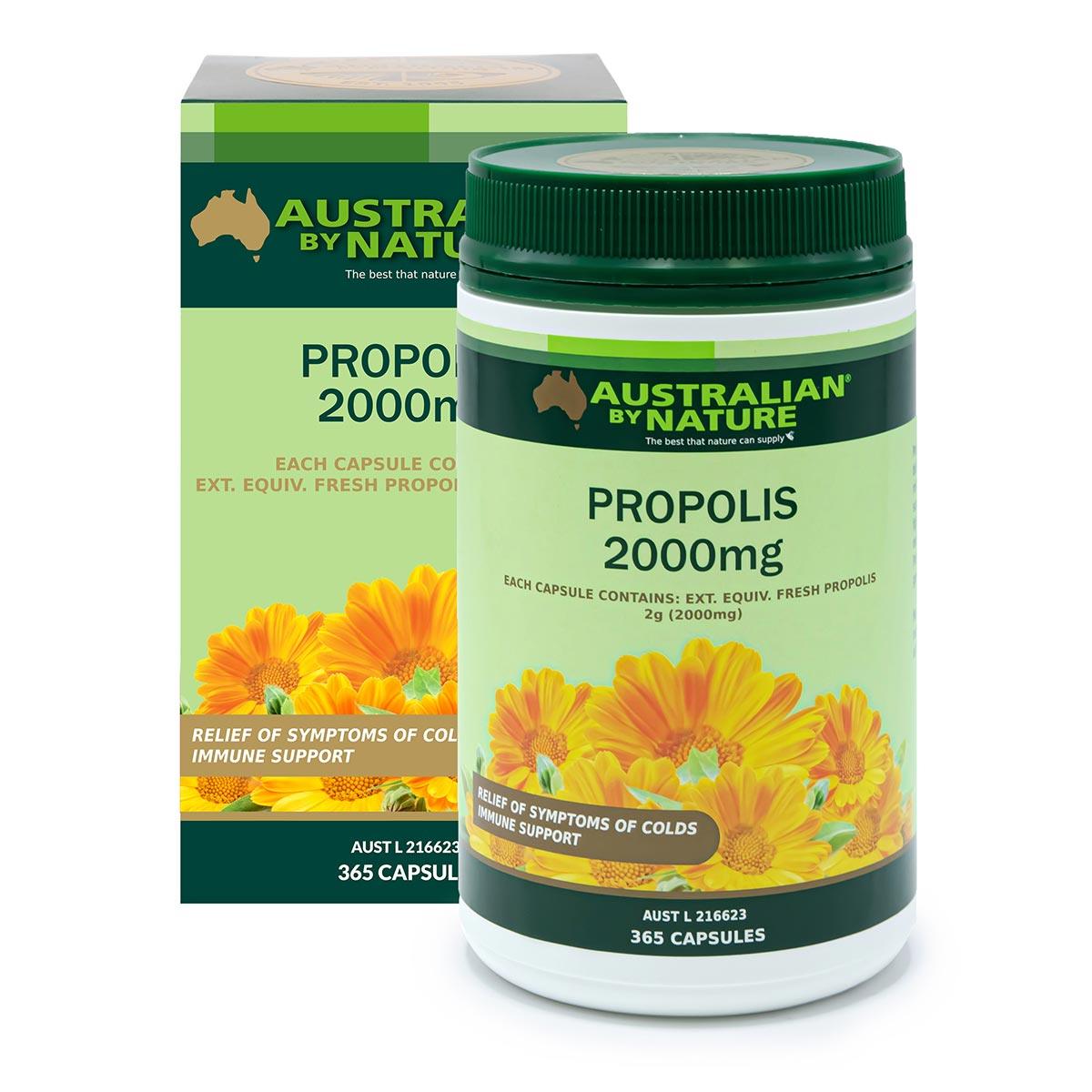 Australian by Nature Propolis 2000mg 365 Capsules - QVM Vitamins™
