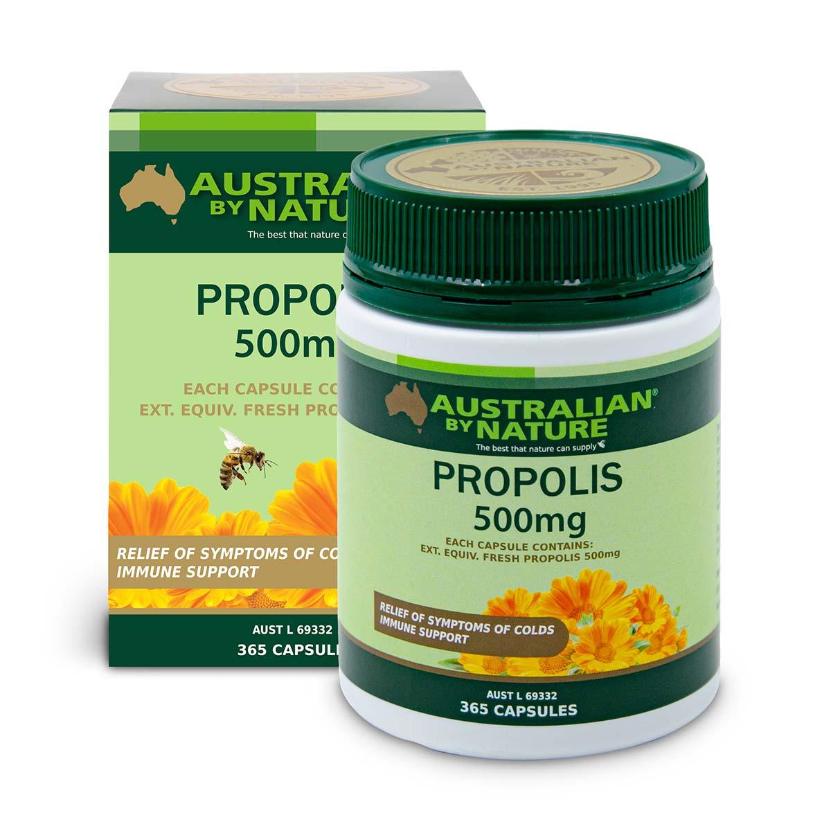 Australian by Nature Propolis 500mg 365 Capsules - QVM Vitamins™