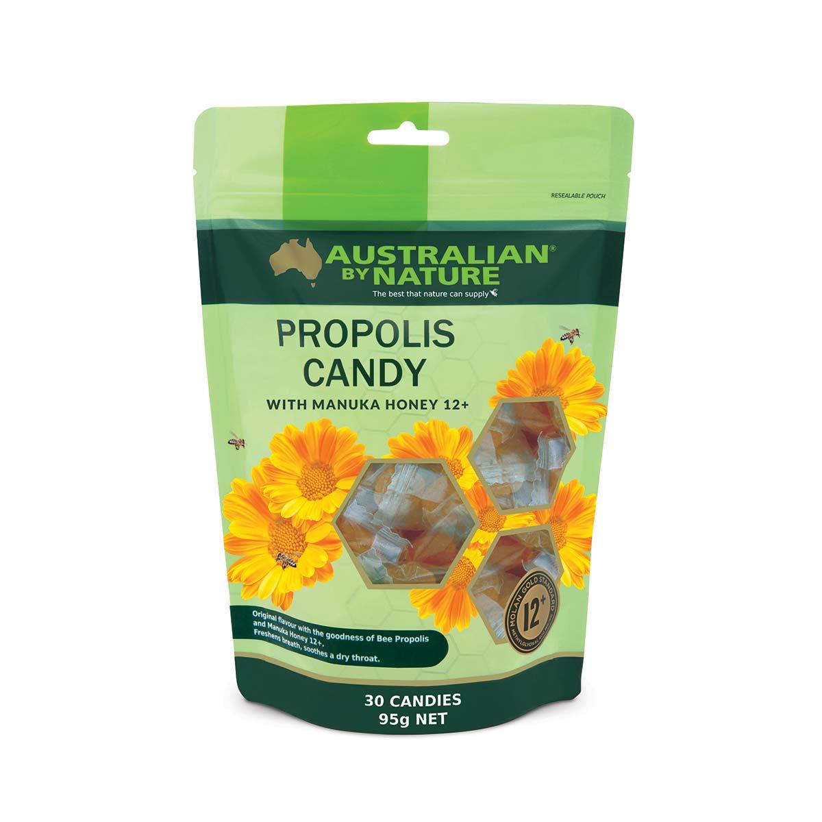 Australian by Nature Propolis and Manuka Honey 30 Candies (MGO 400) - QVM Vitamins™