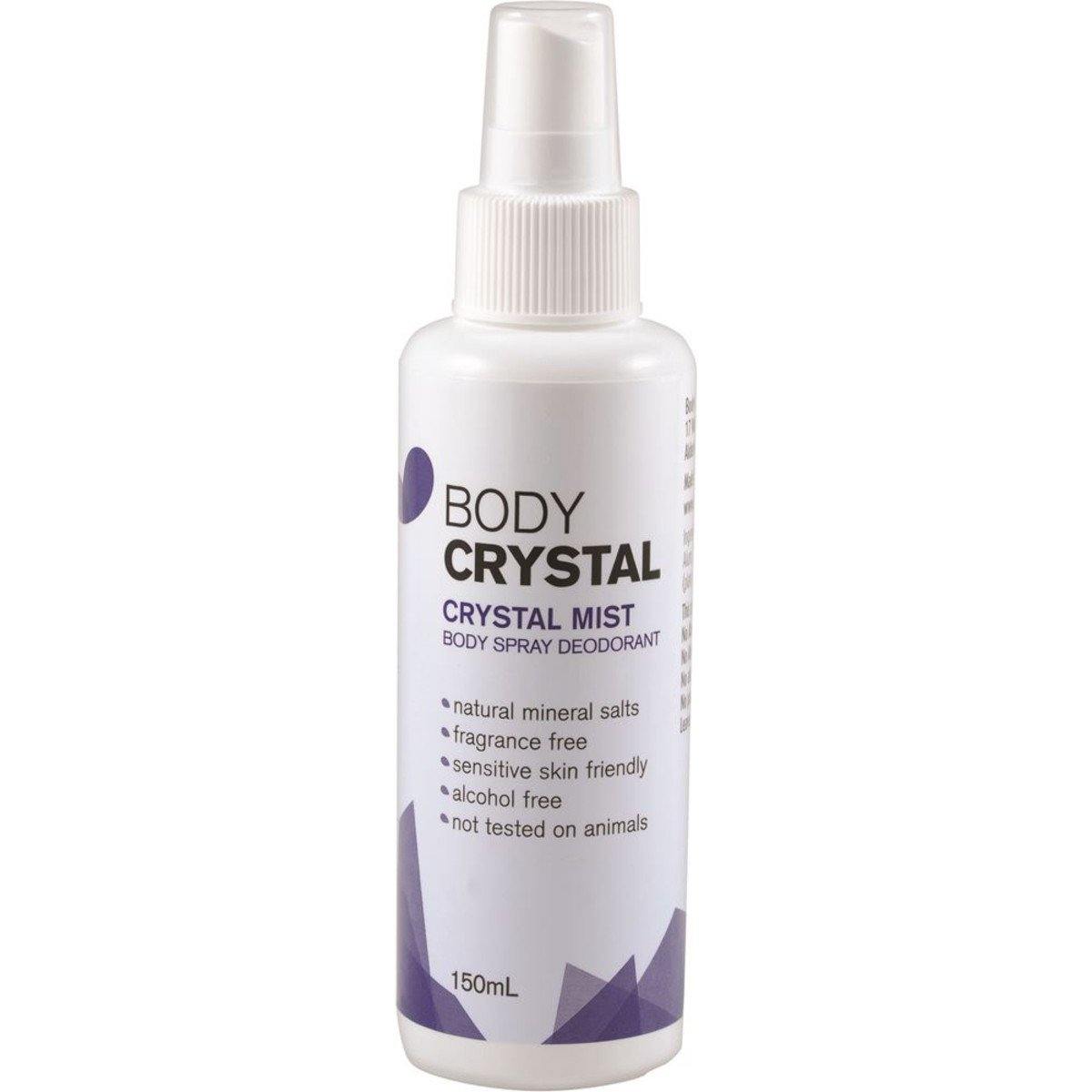 Body Crystal Body Spray Deodorant Cryst Mist Frag Free 150ml - QVM Vitamins™
