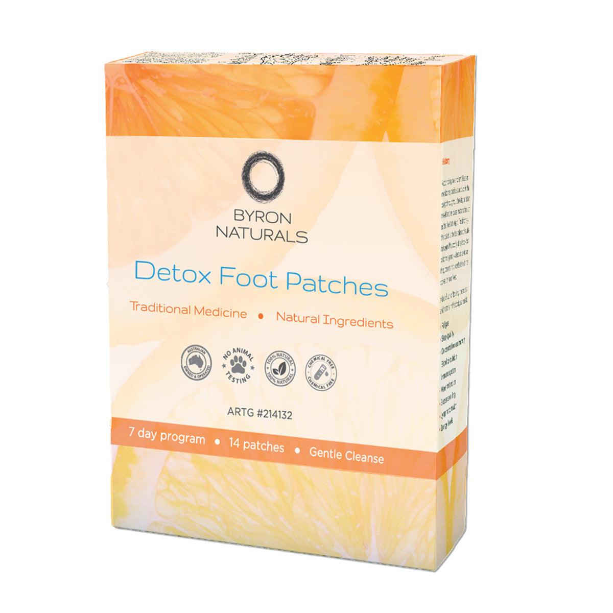 Byron Naturals Detox Foot Patches (7 Day Program) x 14 Patches (7 Pairs) - QVM Vitamins™
