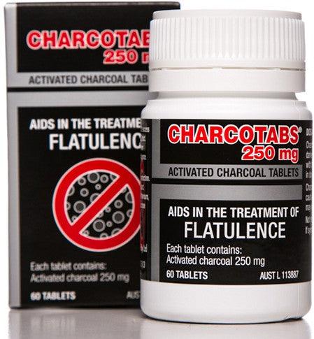 Charco Activated Charcoal 250mg Tablets - QVM Vitamins™