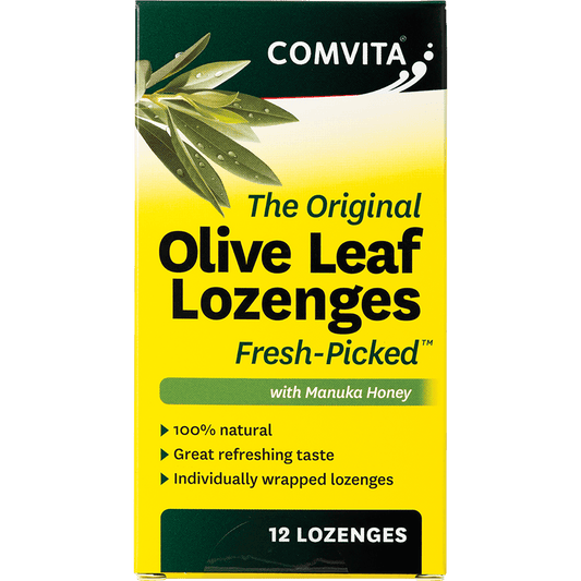 Comvita Fresh-Picked Olive Leaf Extract 12's Lozenges - QVM Vitamins™