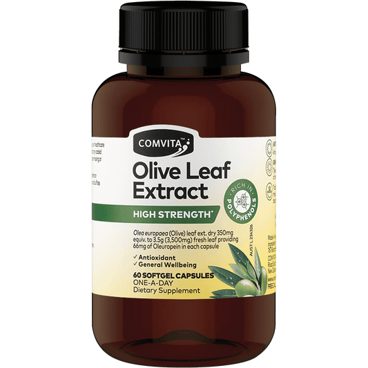 Comvita Olive Leaf Extract 60 Capsules (Medi Olive 66) - QVM Vitamins™