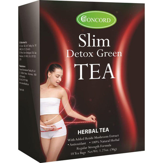 Concord Slim Detox Green Tea x 18 Tea Bags - QVM Vitamins™