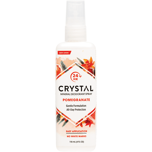 Crystal Mineral Deodorant Spray Pomegranate 118ml - QVM Vitamins™