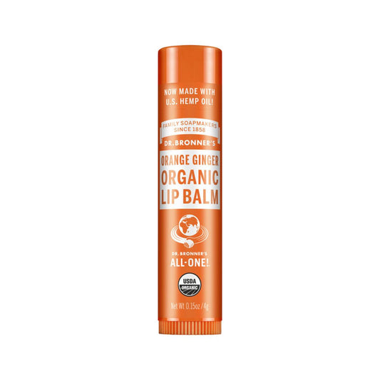 Dr. Bronner's Organic Lip Balm Orange Ginger 4g - QVM Vitamins™