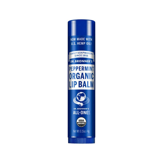 Dr. Bronner's Organic Lip Balm Peppermint 4g - QVM Vitamins™