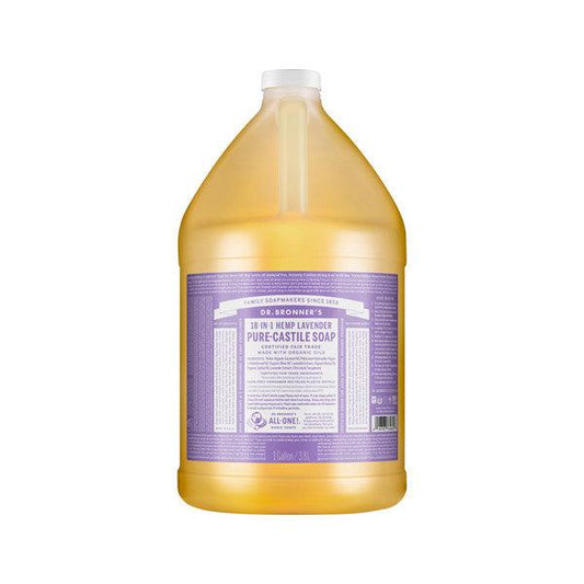 Dr. Bronner's Pure Castile Soap Liquid (Hemp 18-in-1) Lavender 3.78L - QVM Vitamins™